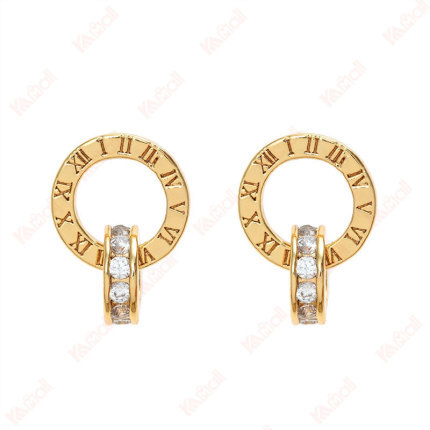 delicate gold plated stud earrings